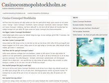 Tablet Screenshot of casinocosmopolstockholm.se